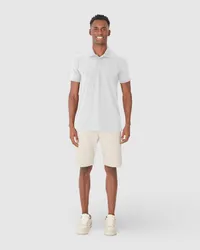 Camisa Polo Básica Masculina Gola Esporte Piquet Stretch (BRANCA) — foto 4