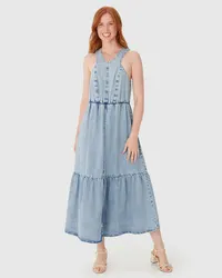Vestido Midi Marias (Jeans Claro) — foto 1