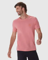 Camiseta Masculina Slim Estampada Em Algodão (ROSA) — foto 1