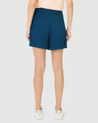 Shorts Alfaiataria Pregas (Azul Marinho) — foto 5