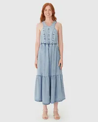 Vestido Midi Marias (Jeans Claro) — foto 4