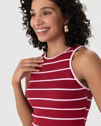Blusa Justo(a) (Listrado Vermelho) — foto 3