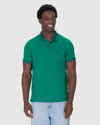 Camisa Polo Slim Piquet Premium (Verde Bandeira) — foto 4