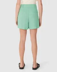 Shorts Alfaiataria Pregas (Verde Menta) — foto 5