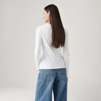 Camiseta Levi's® Essential Housemark Manga Curta Branca — foto 8