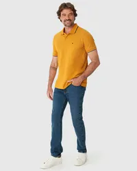 Camisa Polo Slim Piquet Premium (Mostarda) — foto 2