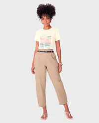 Calça Paper Bag (Bege) — foto 1