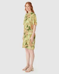Vestido Curto(a) Amplo(a) (Estampado Amarelo) — foto 3