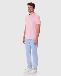 Camisa Polo Slim Piquet Premium (Rosa Claro) — foto 2