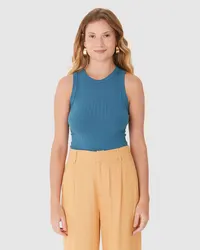 Blusa Cropped (Azul Petróleo) — foto 4