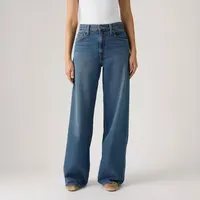 Calça Jeans Levi's® Cinch Wide Leg Lavagem Média — foto 8