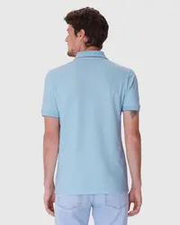 Camisa Polo Slim Piquet Premium (Azul Claro) — foto 5