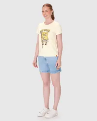 Camiseta Baby Look (Off White) — foto 2