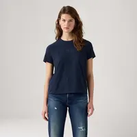 Camiseta Levi's® Favorite Graphic Azul-Marinho Manga Curta — foto 3