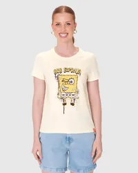 Camiseta Baby Look (Off White) — foto 4