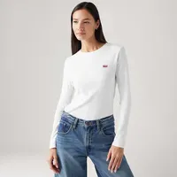 Camiseta Levi's® Essential Housemark Manga Curta Branca — foto 3