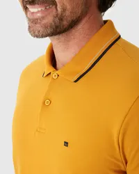 Camisa Polo Slim Piquet Premium (Mostarda) — foto 3