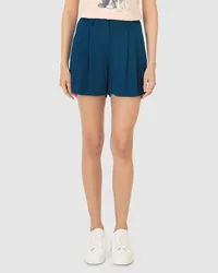 Shorts Alfaiataria Pregas (Azul Marinho) — foto 4