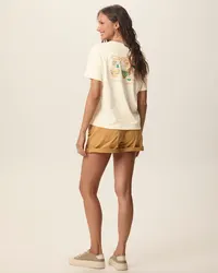 Camiseta Feminina Estampa Chás Frente E Costas Em Algodão (OFF) — foto 4