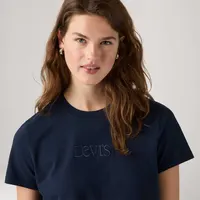 Camiseta Levi's® Favorite Graphic Azul-Marinho Manga Curta — foto 2