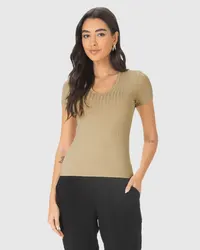 Blusa Justo(a) (Cáqui) — foto 4