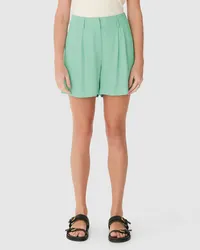 Shorts Alfaiataria Pregas (Verde Menta) — foto 4