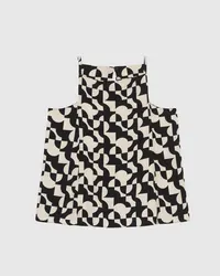 Blusa Amplo(a) (Estampado Preto e Branco) Tam GG — foto 1