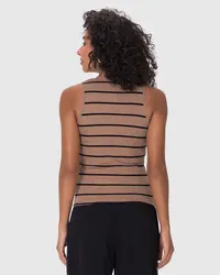 Blusa Justo(a) (Listrado Marrom) — foto 5