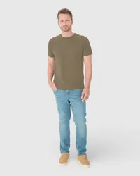 Camiseta Original Masculina Decote Redondo Em Algodão (VERDE M) — foto 1