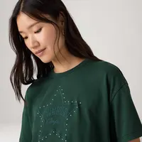 Camiseta Levi's® Graphic Vintage Tee Verde Escuro Manga Curta — foto 2