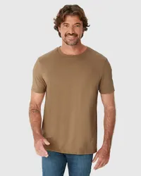 Camiseta Regular Abraco (Marrom Claro) — foto 4