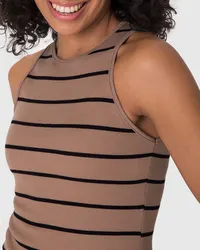 Blusa Justo(a) (Listrado Marrom) — foto 3