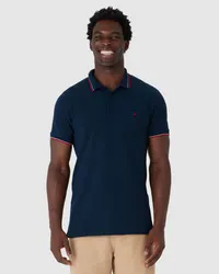 Camisa Polo Slim (Azul Marinho) — foto 4