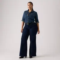 Calça Jeans Levis 318® Wideleg Lavagem Escura — foto 22