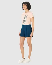 Shorts Alfaiataria Pregas (Azul Marinho) — foto 2