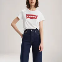 Camiseta Levi's® Perfect Graphic Tee Branca Manga Curta — foto 9