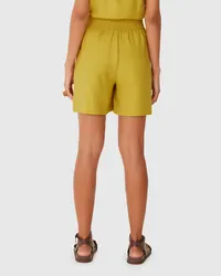 Shorts Alfaiataria Pregas (Verde Limão) — foto 5