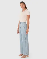Calça Wide Leg (Jeans Claro) — foto 2