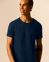 Camiseta Original Masculina Decote Redondo Em Algodão (AZUL MARINHO) — foto 1