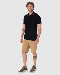 Camisa Polo Slim (Preto) — foto 2
