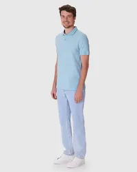 Camisa Polo Slim Piquet Premium (Azul Claro) — foto 2