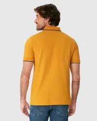 Camisa Polo Slim Piquet Premium (Mostarda) — foto 5