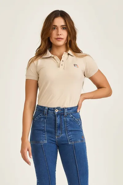 Polo Slim Custom Bordado 27272 - 0047-OFF White - P
