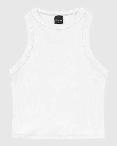 Regata Feminina Decote Halter Neck Em Ribana - ENFIM (BRANCA) M
