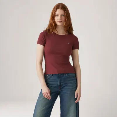 Camiseta Levi's® Hayes Vinho Manga Curta