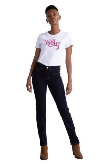 Calça Feminina 314 Straight (Escura)