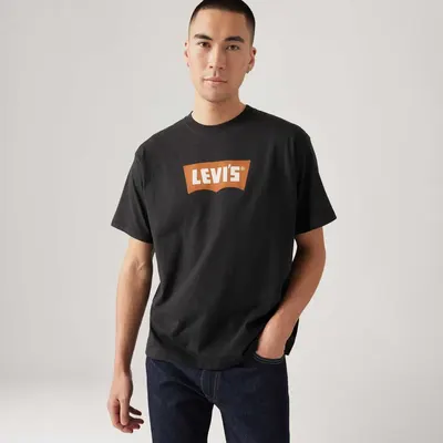 Camiseta Levi's® Vintage Batwing Graphic Preta Manga Curta