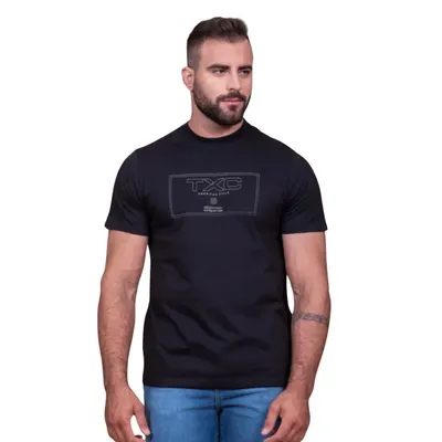 Camiseta Regular Custom Estampada 192184 - 0002-PRETO - P