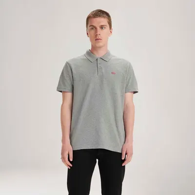 Camisa Polo Levi's® Housemark Cinza Manga Curta