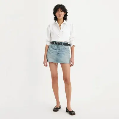 Saia Feminina Levis Icon Skirt Mid Rise